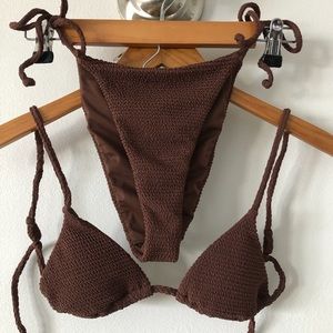 LA Hearts Scrunch Bikini Set XXS